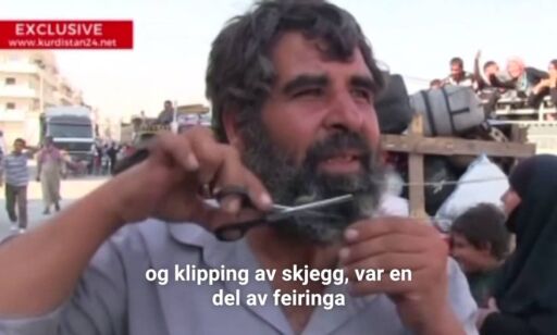 Her feirer de at IS har flyktet fra byen