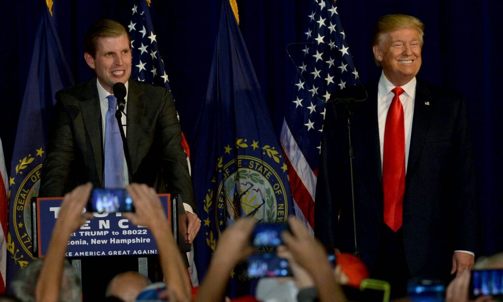 Hevder Eric Trump brukte innsamlede penger, som skulle gå til kreftsyke barn, på å betale pappa Trump