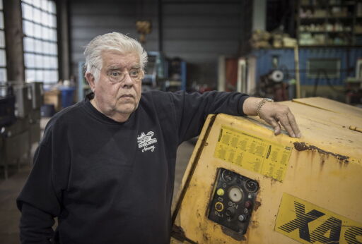20150504: Roger Jensen driver Roger Jensen Trading & co, og ble anklaget av FN for å bryte våpenembargoen mot Eritrea da han solgte norske og danske militærkjøretøy til landet. Foto: Øistein Norum Monsen / Dagbladet