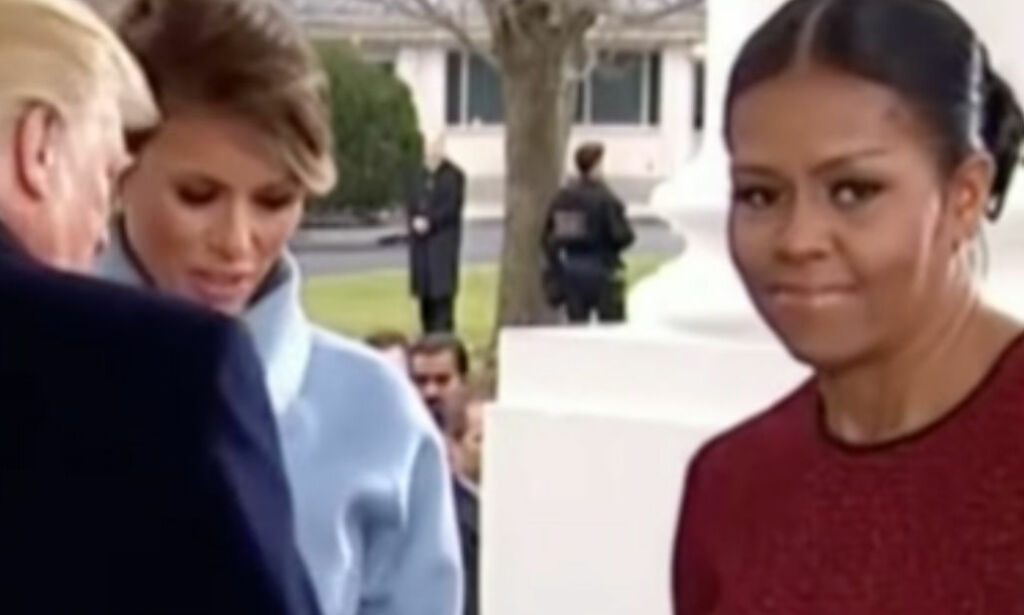 Michelle Obamas blikk da hun fikk luksusgave av Melania sa alt. Hva var egentlig i boksen?
