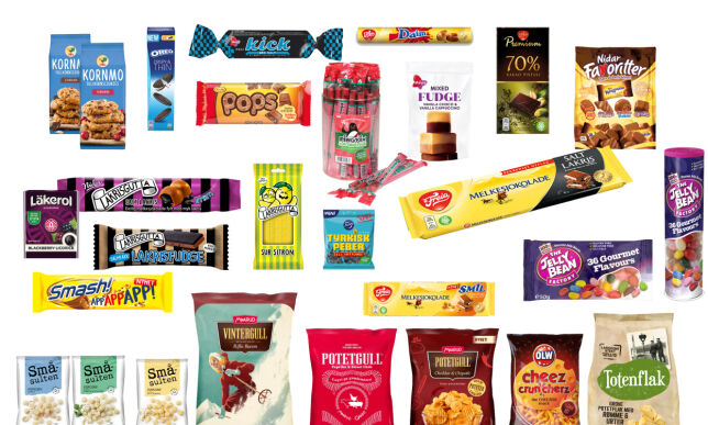 Husker du noen av disse? Se godteri- og snacksnyhetene fra i fjor