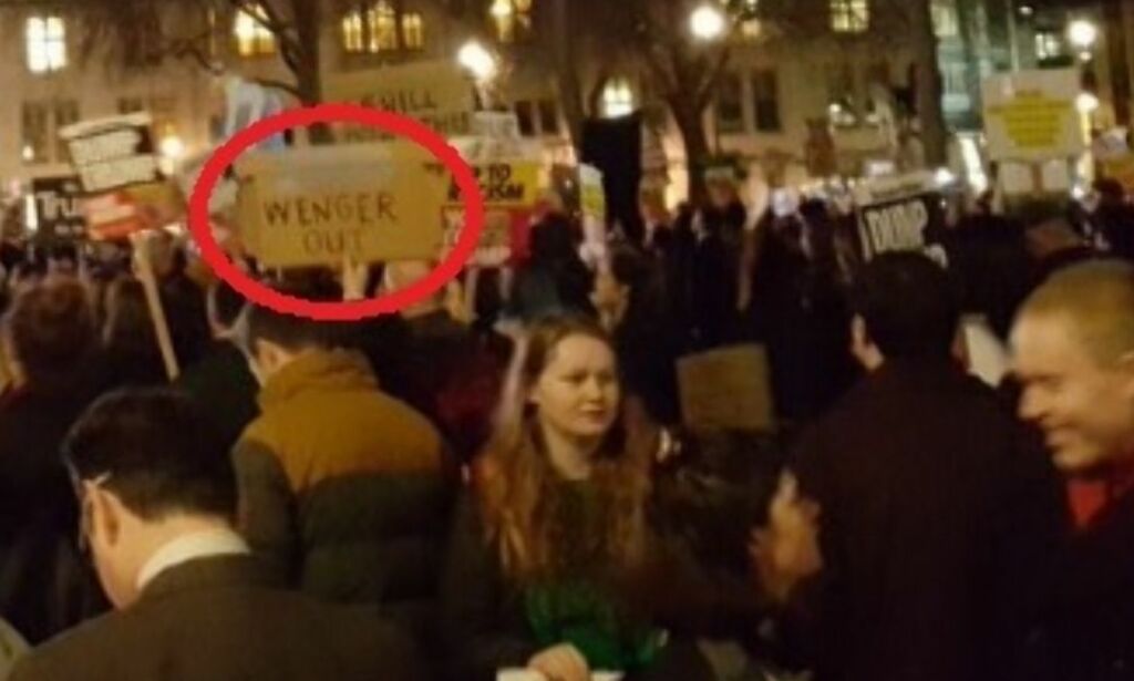 Da de fleste protesterte mot Donald Trump, var det en demonstrant som skilte seg ut
