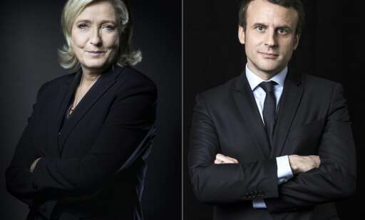 Valgdagsmåling: Macron og Le Pen videre til andre valgrunde
