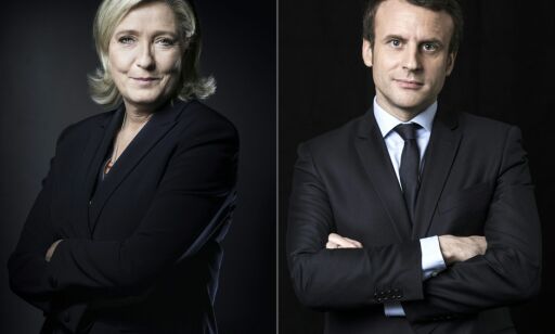 Macron og Le Pen videre til andre valgrunde