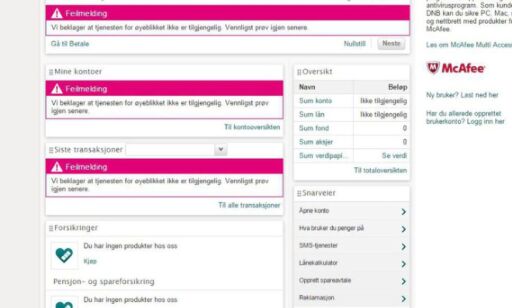 Finanstilsynet er lei DNBs nettbankproblemer: - I ytterste konsekvens kan man bli fratatt konsesjonen