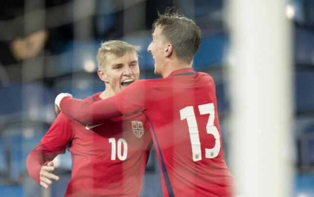 Ødegaard herjet og scoret foran øynene på Lagerbäck da U21-gutta sjokkerte Tyskland