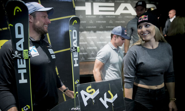 Aksel Lund Svindal fikk fram smilet hos Lindsey Vonn med småfrekk melding: - Litt humor må vi ha