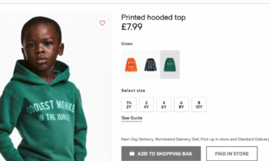 Hennes & Mauritz beklager etter anklager om rasisme