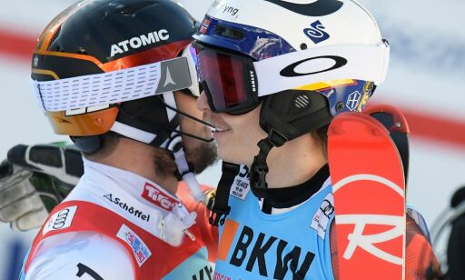 Henrik Kristoffersens framgang synes ikke så lenge Marcel Hirscher herjer med nordmannen
