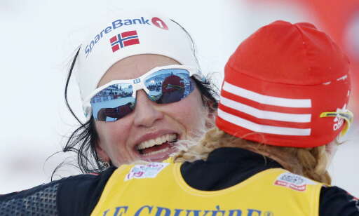 Bjørgen hylles av norske og utenlandske konkurrenter: - Hun blir VM-dronningen