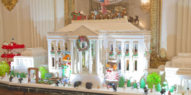 63 juletrær og 200 000 legoklosser - nå har Obama pyntet til jul i Det hvite hus for siste gang